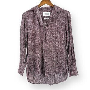 Grayson Frank & Eileen The Hero Abstract Print Shirt Women’s 2 (S) Quiet Luxury